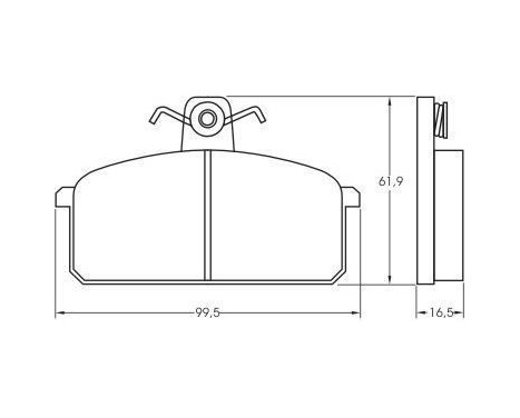 Brake Pad Set, disc brake 36146 ABS, Image 2