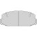 Brake Pad Set, disc brake 36150 ABS, Thumbnail 3