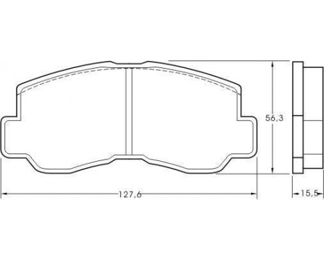 Brake Pad Set, disc brake 36151 ABS, Image 2