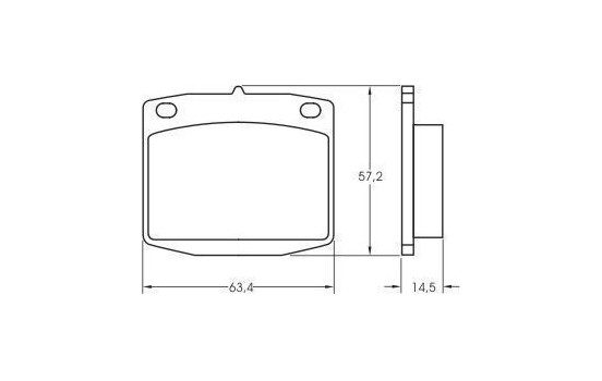 Brake Pad Set, disc brake 36152 ABS