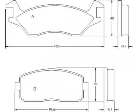 Brake Pad Set, disc brake 36154 ABS, Image 3
