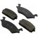 Brake Pad Set, disc brake 36154 ABS