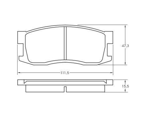 Brake Pad Set, disc brake 36165 ABS, Image 2