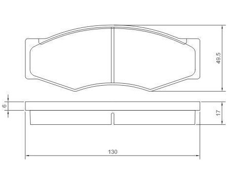 Brake Pad Set, disc brake 36168 ABS, Image 3