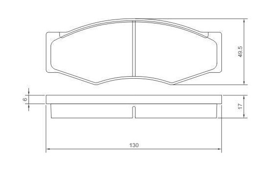 Brake Pad Set, disc brake 36168 ABS, Image 3