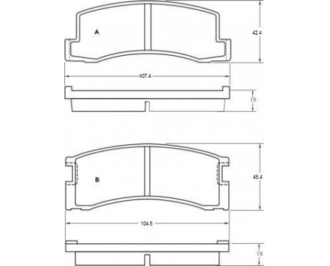 Brake Pad Set, disc brake 36176 ABS, Image 3