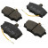 Brake Pad Set, disc brake 36185 ABS