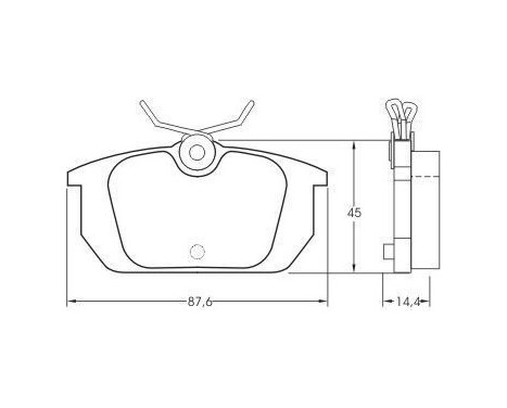 Brake Pad Set, disc brake 36188 ABS, Image 2