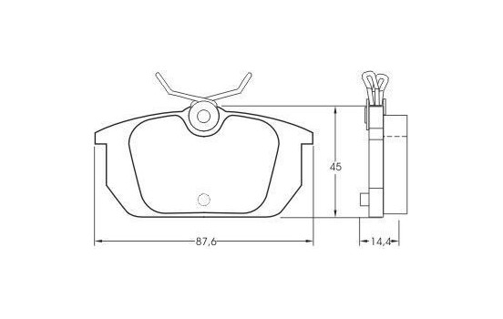 Brake Pad Set, disc brake 36188 ABS, Image 2