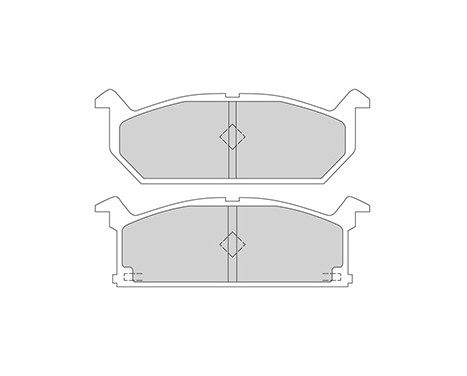 Brake Pad Set, disc brake 36189 ABS, Image 3