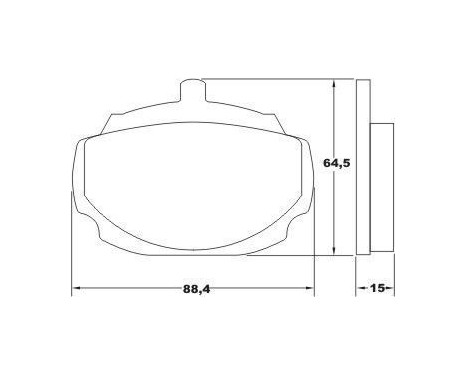Brake Pad Set, disc brake 36208 ABS, Image 3