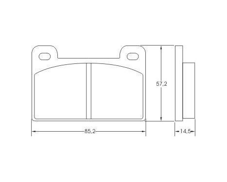 Brake Pad Set, disc brake 36372 ABS, Image 3