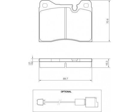 Brake Pad Set, disc brake 36386 ABS, Image 2