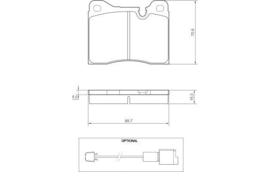 Brake Pad Set, disc brake 36386 ABS, Image 2