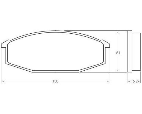 Brake Pad Set, disc brake 36420 ABS, Image 3