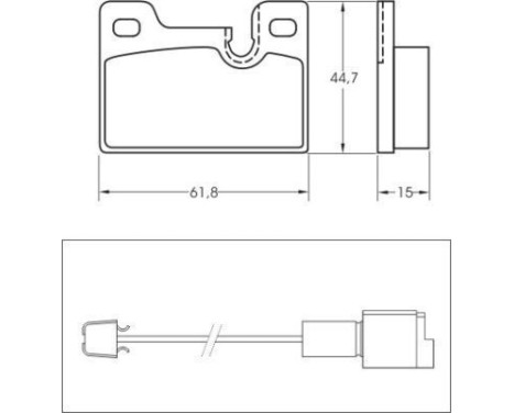 Brake Pad Set, disc brake 36421 ABS, Image 2