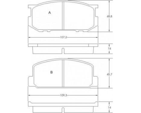 Brake Pad Set, disc brake 36434 ABS