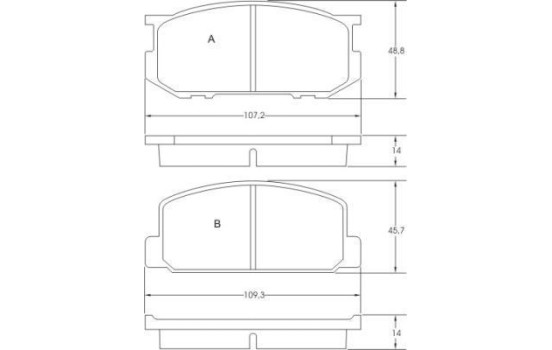 Brake Pad Set, disc brake 36434 ABS