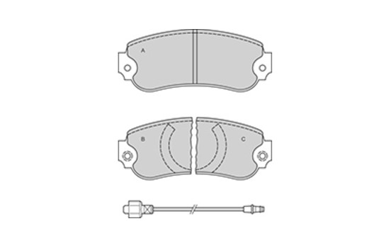 Brake Pad Set, disc brake 36448 ABS, Image 2