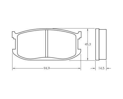 Brake Pad Set, disc brake 36453 ABS, Image 2