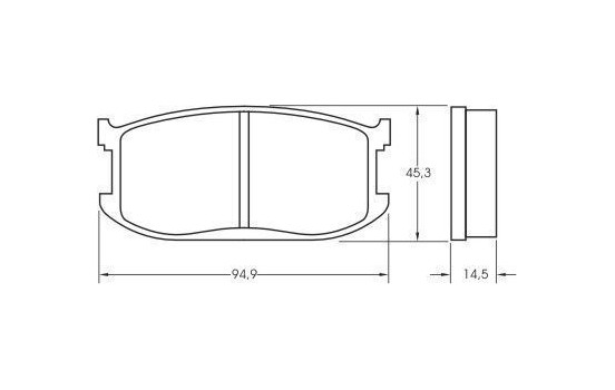 Brake Pad Set, disc brake 36453 ABS, Image 2