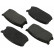 Brake Pad Set, disc brake 36453 ABS
