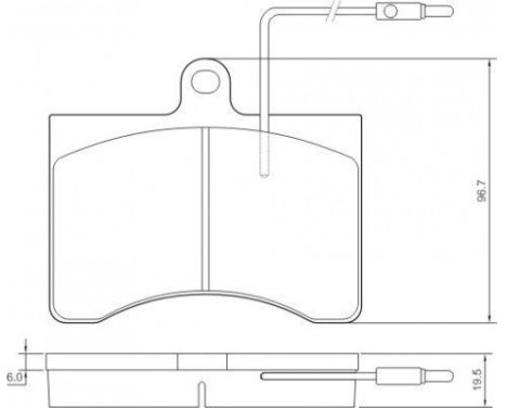 Brake Pad Set, disc brake 36456 ABS, Image 3