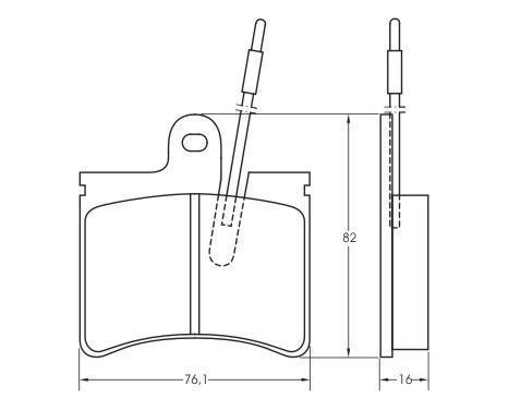 Brake Pad Set, disc brake 36464 ABS, Image 3