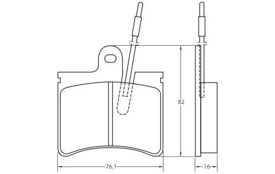 Brake Pad Set, disc brake 36464 ABS, Image 3