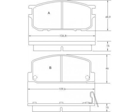 Brake Pad Set, disc brake 36477 ABS, Image 3