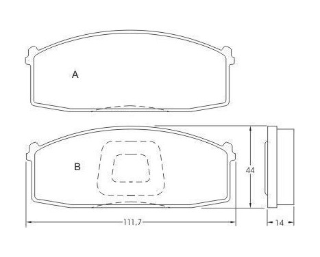 Brake Pad Set, disc brake 36484 ABS, Image 3