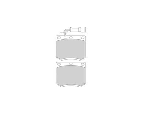 Brake Pad Set, disc brake 36486 ABS, Image 3