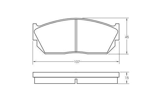 Brake Pad Set, disc brake 36495 ABS, Image 3