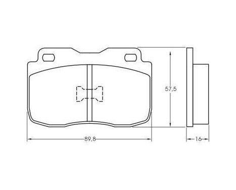 Brake Pad Set, disc brake 36496 ABS, Image 2