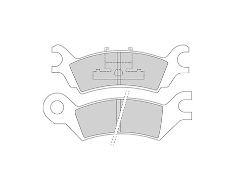 Brake Pad Set, disc brake 36502 ABS, Image 3