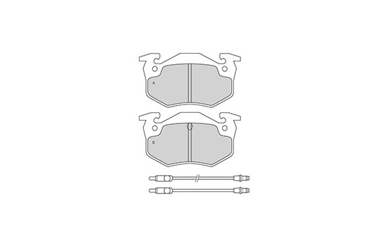 Brake Pad Set, disc brake 36503 ABS, Image 2
