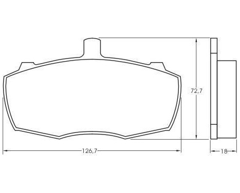 Brake Pad Set, disc brake 36504 ABS, Image 2