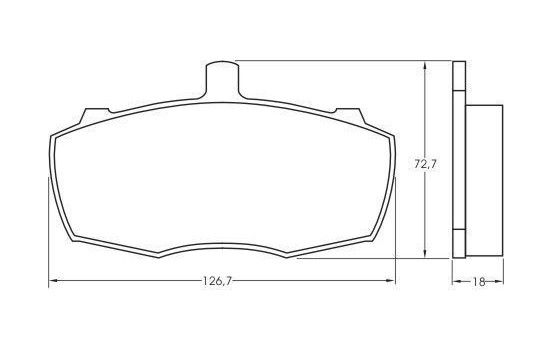 Brake Pad Set, disc brake 36504 ABS, Image 2
