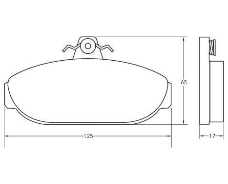 Brake Pad Set, disc brake 36505 ABS, Image 3