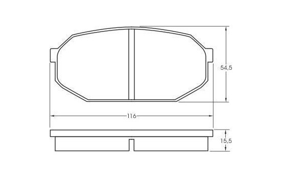 Brake Pad Set, disc brake 36511 ABS, Image 3