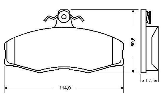 Brake Pad Set, disc brake 36516 ABS, Image 2