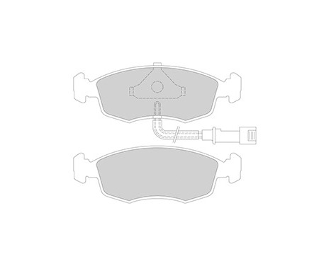 Brake Pad Set, disc brake 36519 ABS, Image 3