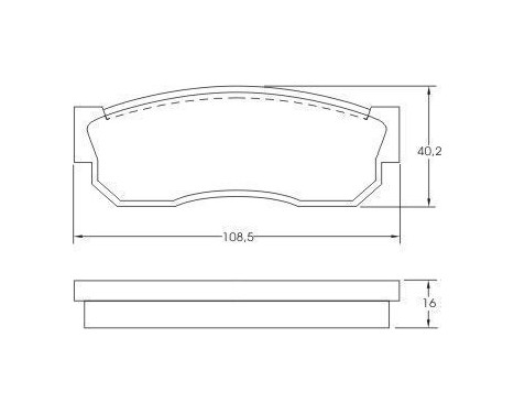 Brake Pad Set, disc brake 36520 ABS, Image 2