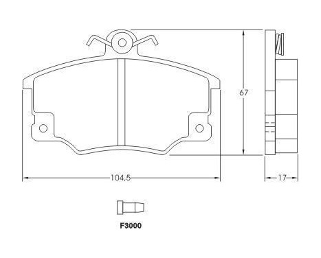 Brake Pad Set, disc brake 36521 ABS, Image 2