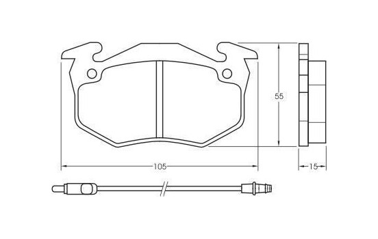 Brake Pad Set, disc brake 36525 ABS, Image 3