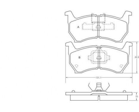 Brake Pad Set, disc brake 36531 ABS, Image 2
