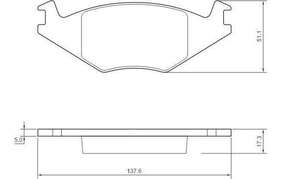 Brake Pad Set, disc brake 36539 ABS, Image 2