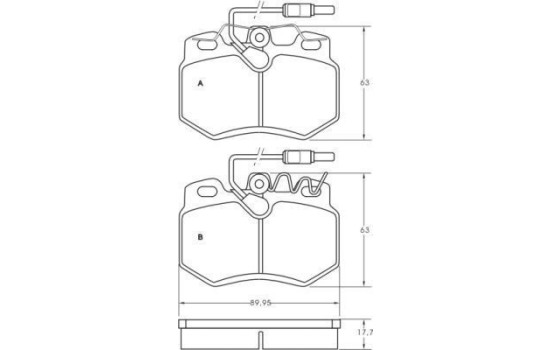 Brake Pad Set, disc brake 36547 ABS, Image 2