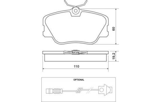 Brake Pad Set, disc brake 36556 ABS, Image 2