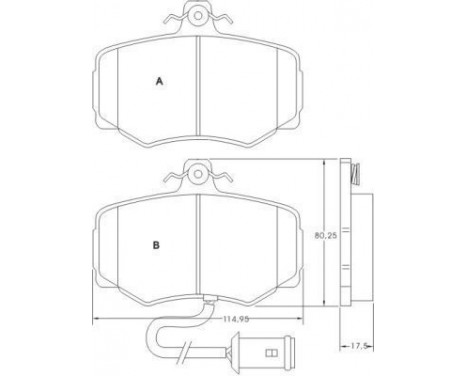 Brake Pad Set, disc brake 36568 ABS, Image 3